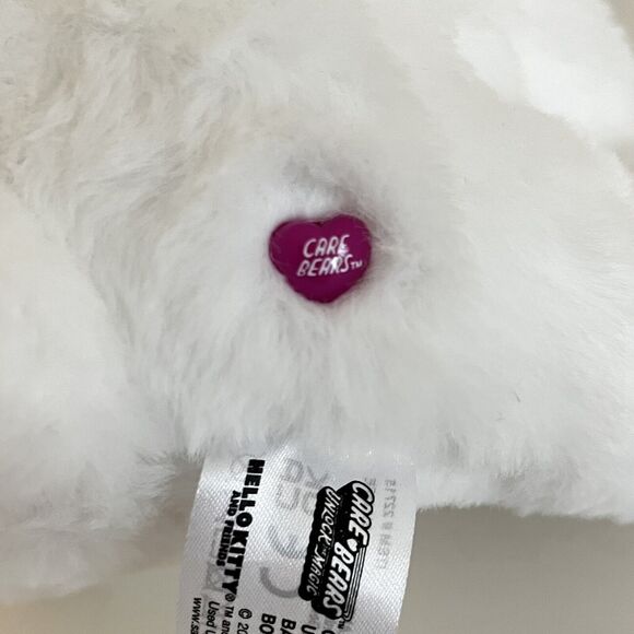 Sanrio Hello Kitty & Friends Care Bears Hello Kitty Loves Cheer Bear Plush 10" - Picture 9 of 12